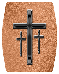 DAREC 517 BK SH CP Black 3 Crosses Shimmer Copper